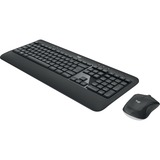 Logitech MK540 Advanced - Draadloze toetsenbord- en muiscombinatie, desktopset Donkergrijs, BE Lay-out, 1000 dpi