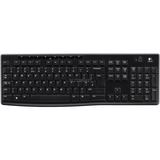 Logitech Wireless Keyboard K270, toetsenbord Zwart, EU lay-out (QWERTY), Rubberdome, Retail