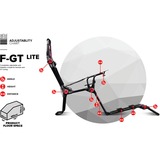Next Level Racing F-GT Lite Foldable racing simulator Zwart/rood