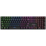 Sharkoon PureWriter RGB, gaming toetsenbord Zwart, BE Lay-out, Kailh Choc Low Profile Blue, RGB leds