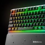 SteelSeries Apex 3 RGB gaming toetsenbord Zwart, FR lay-out (AZERTY), SteelSeries Whisper-Quiet, 100%