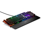 SteelSeries Apex 7, gaming toetsenbord Zwart, FR lay-out, SteelSeries QX2 Brown, RGB leds