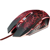 Trust GXT 105 Izza Illuminated Gaming Mouse Zwart, 21683, 800 - 2400 dpi, Meerkleurige leds