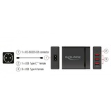 DeLOCK 60W USB Power Delivery oplader Zwart