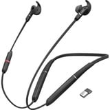 Jabra Evolve 65e MS + Link 370 in-ear oortjes Zwart, Bluetooth 4.2 (BLTE)