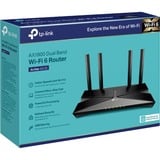 TP-Link Archer AX20 AX1800 Dual-Band Wifi 6 Router Zwart, 2.4 GHz / 5 GHz Dual-band