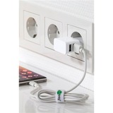 goobay Dual USB-A oplader Wit, 2x USB-A