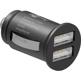 goobay Dual USB autolader Zwart, 2x USB-A