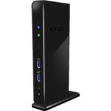 ICY BOX IB-DK2241AC dockingstation Zwart