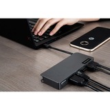 Lenovo Powered USB-C Travel Hub dockingstation Zwart, USB, HDMI, VGA, RJ-45