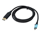 i-tec USB-C naar DisplayPort kabel Zwart, 1,5 meter, 4K 60 Hz