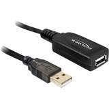 DeLOCK Actieve USB 2.0 verlengkabel Zwart, 20 meter