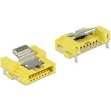 DeLOCK Connector SATA 6 Gb/s 8 pin power stekker Geel