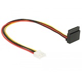 DeLOCK Floppy 4 pin female > SATA 15 pin female kabel 0,3 meter