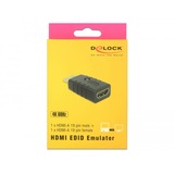 DeLOCK HDMI-A male naar HDMI-A female adapter en EDID Emulator Zwart
