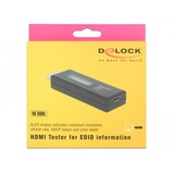 DeLOCK HDMI tester voor EDID informatie met OLED-display meetapparaat Zwart