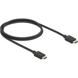 DeLOCK High Speed HDMI kabel Zwart, 1 meter, 8K 60Hz, 48 Gbps