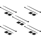 DeLOCK Kabelbinderbevestiging 28 x 28 mm met kabelbinders L 300 x B 3,4 mm Zwart, 10 stuks