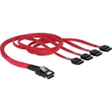 DeLOCK Mini SAS 36-Pin > 4x SATA (SFF 8087 > 4x SATA) adapter Rood, 0,5 meter