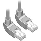 DeLOCK Patchkabel S/FTP, RJ-45 met Cat.6a Grijs, 0,5 meter