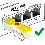 DeLOCK Patchkabel S/STP, RJ-45 Secure met Cat.6a Wit, 85330, 0,5 meter