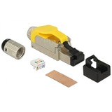 DeLOCK RJ45 Plug field assembly Cat.6A stekker Geel