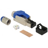 DeLOCK RJ45 Plug field assembly Cat.8 stekker Blauw