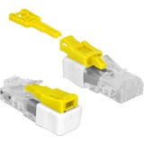 DeLOCK RJ45 Port Blocker beschermdop Wit/geel, 5 stuks