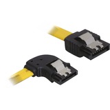 DeLOCK SATA II linkse hoek kabel Geel, 0,3 meter