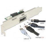 DeLOCK Slot bracket 1 x eSATApd 5 V / 12 V slotplaatje 