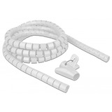 DeLOCK Spiraalslang met Pull-in Tool 2,5 m x 25 mm kabelslang Wit