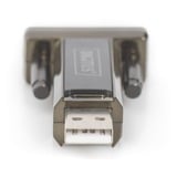 Digitus 9-pin serieel naar USB-A 2.0 adapter Zwart