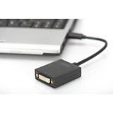 Digitus USB 3.0 naar DVI Adapter Zwart