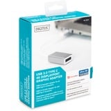 Digitus USB-C naar DisplayPort adapter Wit/zilver