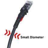 Patchsee Cat.6a netwerkkabel TP-6A-F/9 Zwart, 2,7 meter, U/FTP, RJ-45