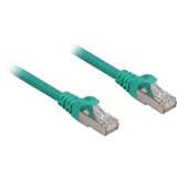 Sharkoon Patchkabel SFTP, RJ-45 met Cat.6a Groen, 1,5 meter, Halogeenvrij