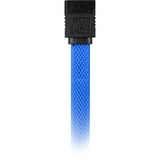 Sharkoon Sata III sleeve kabel Blauw, 0,3 meter