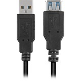 Sharkoon USB 3.0 verlengkabel Zwart, 1 meter