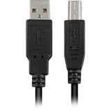 Sharkoon USB-A 2.0 > USB-B kabel Zwart, 3 meter