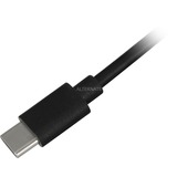 Sharkoon USB-A 2.0 - USB-C kabel Zwart, 1 meter