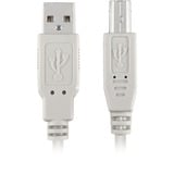 Sharkoon USB-A 2.0 naar USB-B kabel Grijs, 0,5 meter