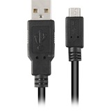 Sharkoon USB-A 2.0 naar micro-USB-B kabel Zwart, 2 meter