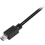 Sharkoon USB-A 2.0 naar mini-USB-B kabel Zwart, 0,5 meter, Dubbele afscherming