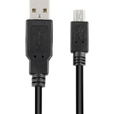 Sharkoon USB-A 2.0 naar mini-USB-B kabel Zwart, 0,5 meter, Dubbele afscherming