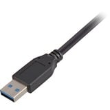 Sharkoon USB-A 3.2 Gen 1 naar USB-B kabel Zwart, 5 meter