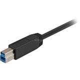 Sharkoon USB-A 3.2 Gen 1 naar USB-B kabel Zwart, 5 meter
