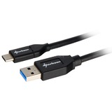 Sharkoon USB-A 3.2 Gen 2 naar USB-C kabel Zwart, 1 meter