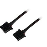 Sharkoon Y- Stroomadapter 4P Molex, 0,15m splitterkabel Zwart