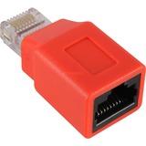 goobay Adapter RJ45 Cat.5 Crossover Rood