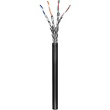 goobay Cat.6 netwerkkabel Zwart, 100 meter, S/FTP, Outdoor